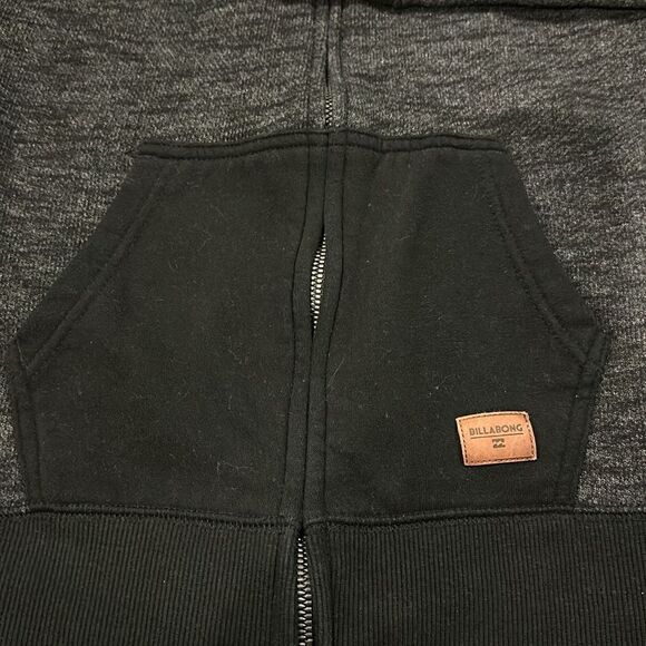 Billabong Boys Dark Grey Hooded Zip-up Sweatshirt - Picture 2 of 7